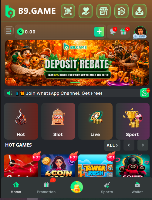 B9 Game Dashboard