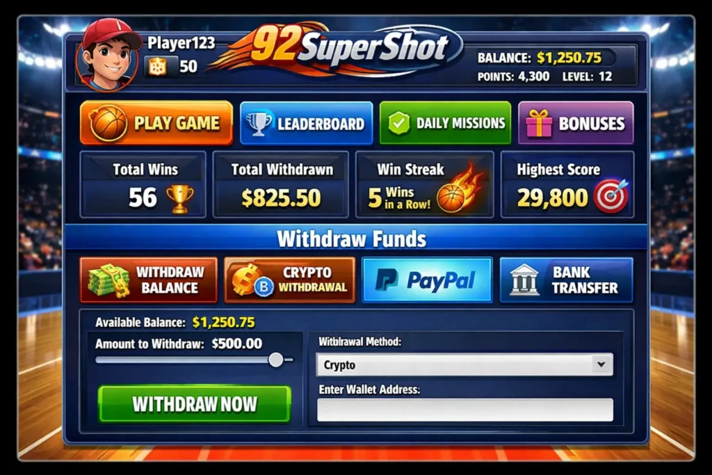 92SuperShot Game
