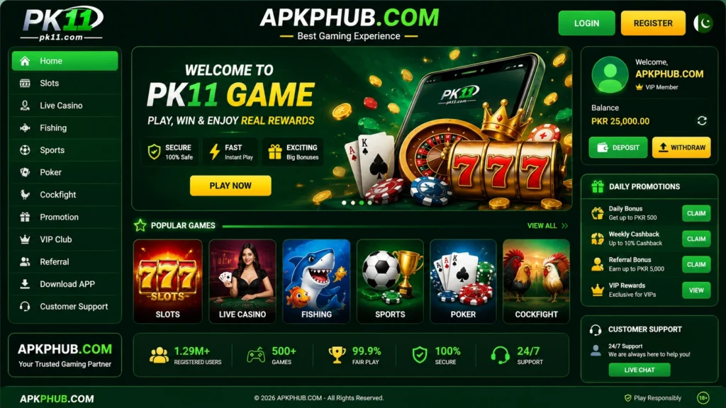 PK11 Game Register Image